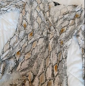 Express Snake Print Romper